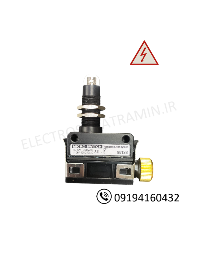 میکروسوئیچ یاماتاکی فشاری پلاتری بلندتر با رولر SL1-E